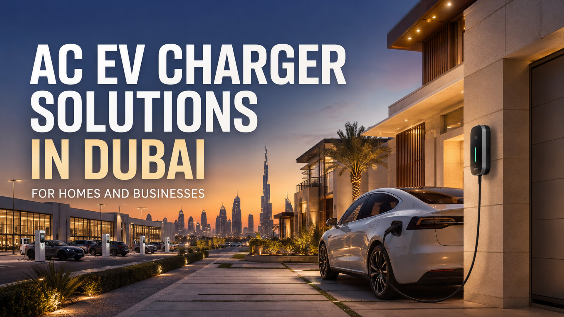 AC EV Charger Solutions in Dubai for Homes and Businesses