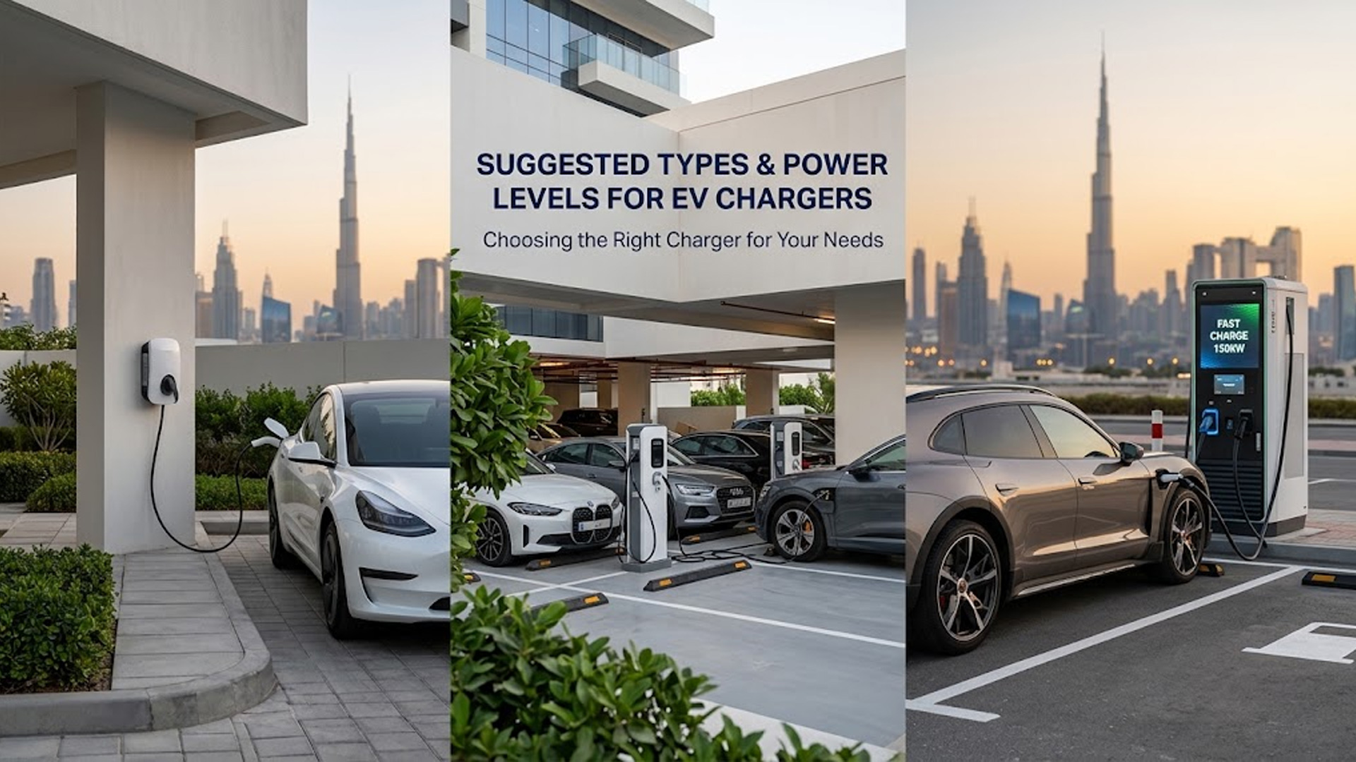 Suggested Types and Power Levels for EV Chargers